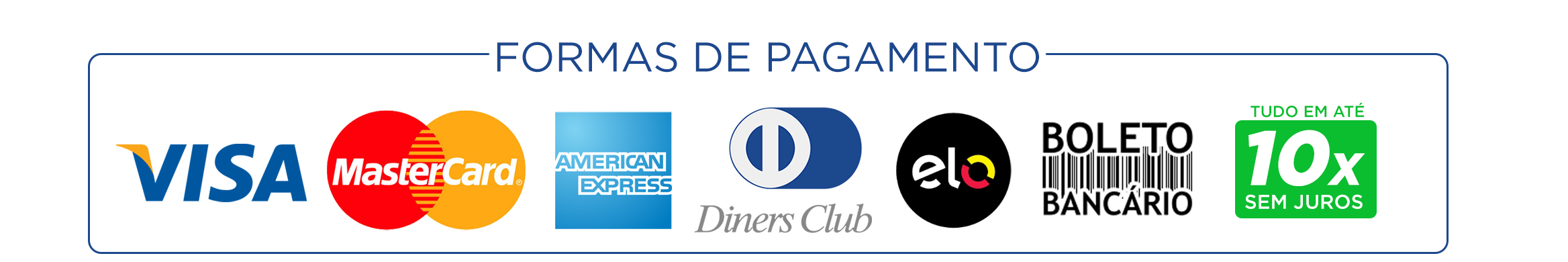 formas de pagamento